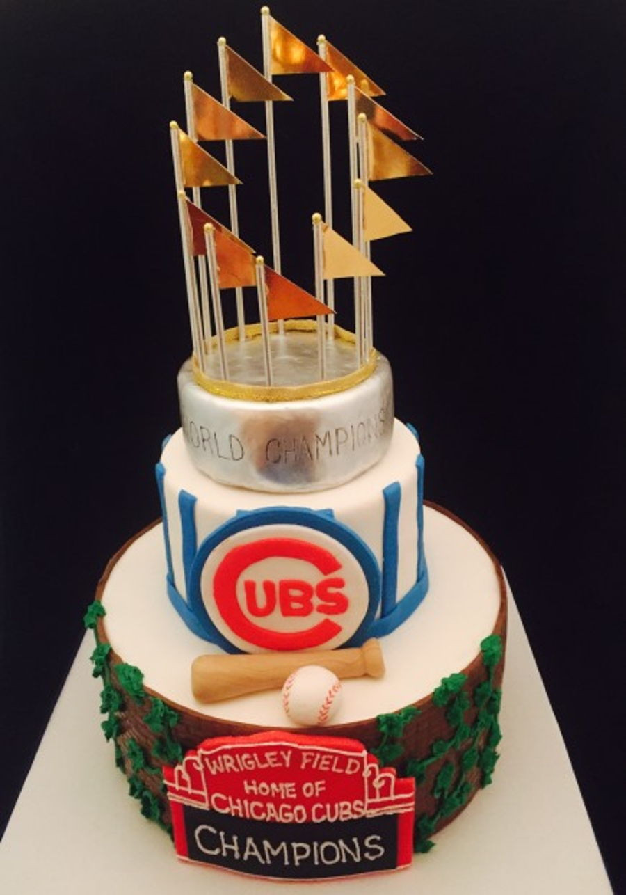 Birthday Cake Chicago
 Chicago Cubs Championship Birthday Cake CakeCentral
