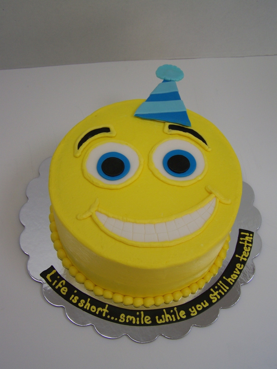 Birthday Cake Emoticon
 Smiley Cake CakeCentral