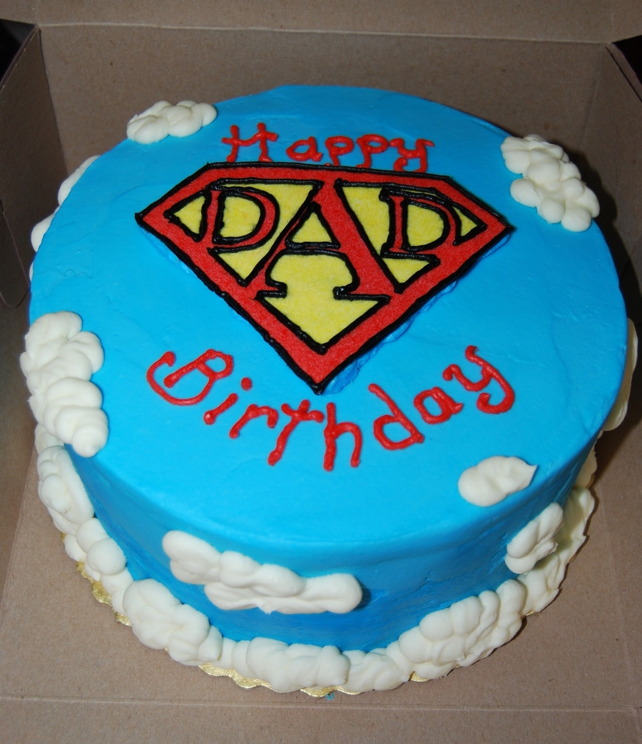 Birthday Cake For Dad
 Super Dad Birthday Cake CakeCentral