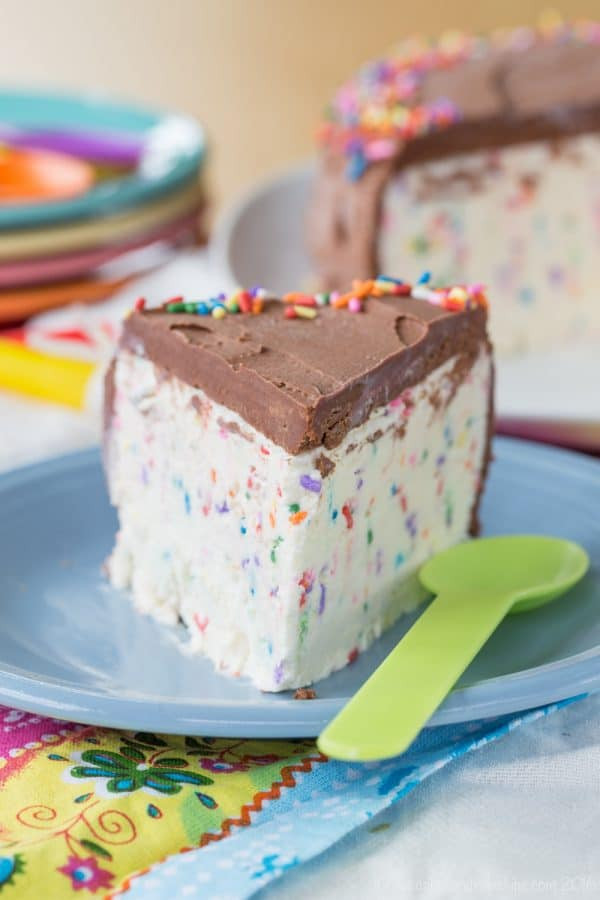 Birthday Cake Ice Cream Recipe
 Homemade Funfetti No Churn Ice Cream Cake Cupcakes