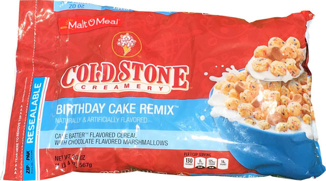 Birthday Cake Remix Cold Stone
 Birthday Cake Remix Cereal