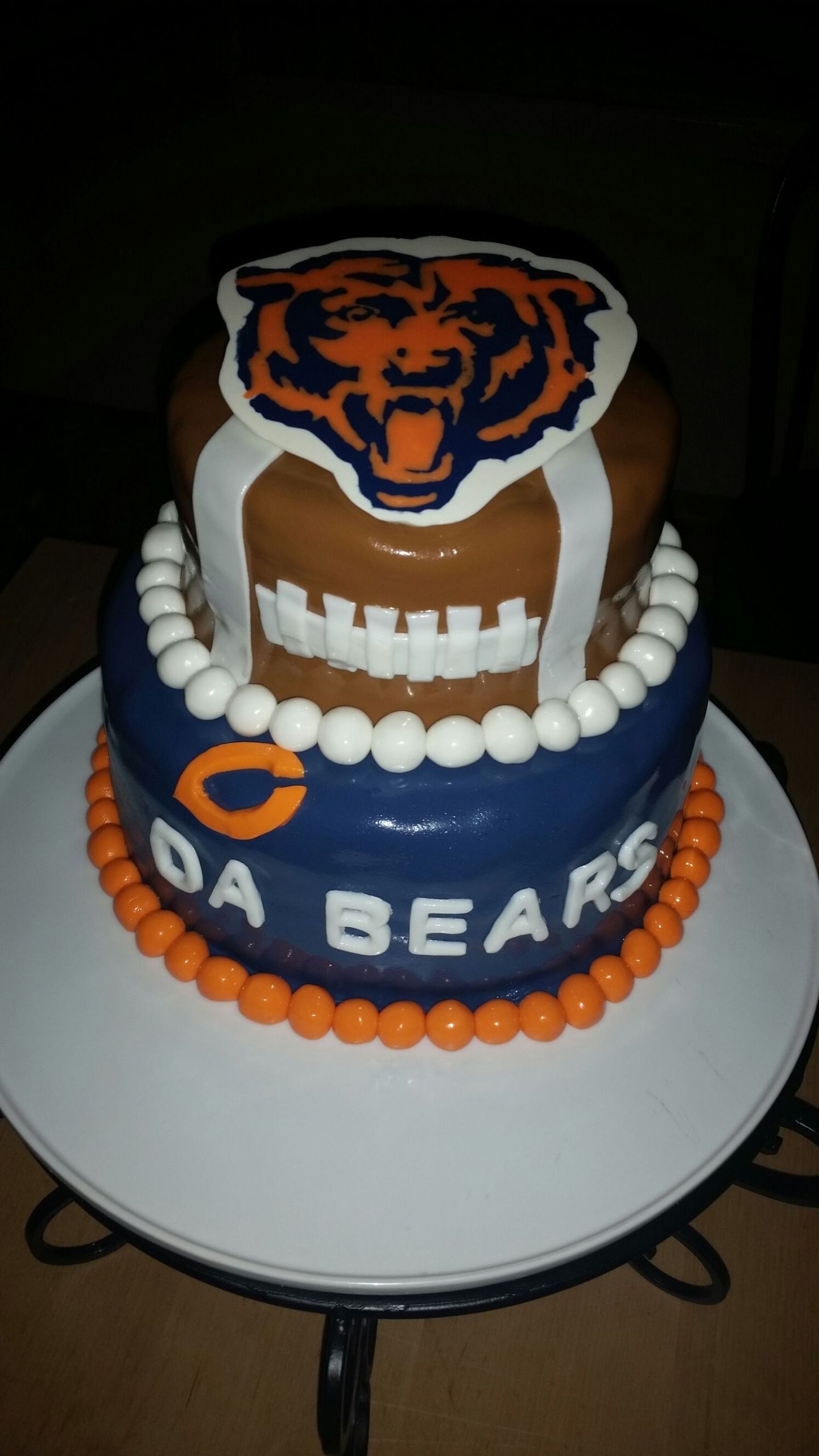 Birthday Cakes Chicago
 Chicago Bears cake Kianakakes