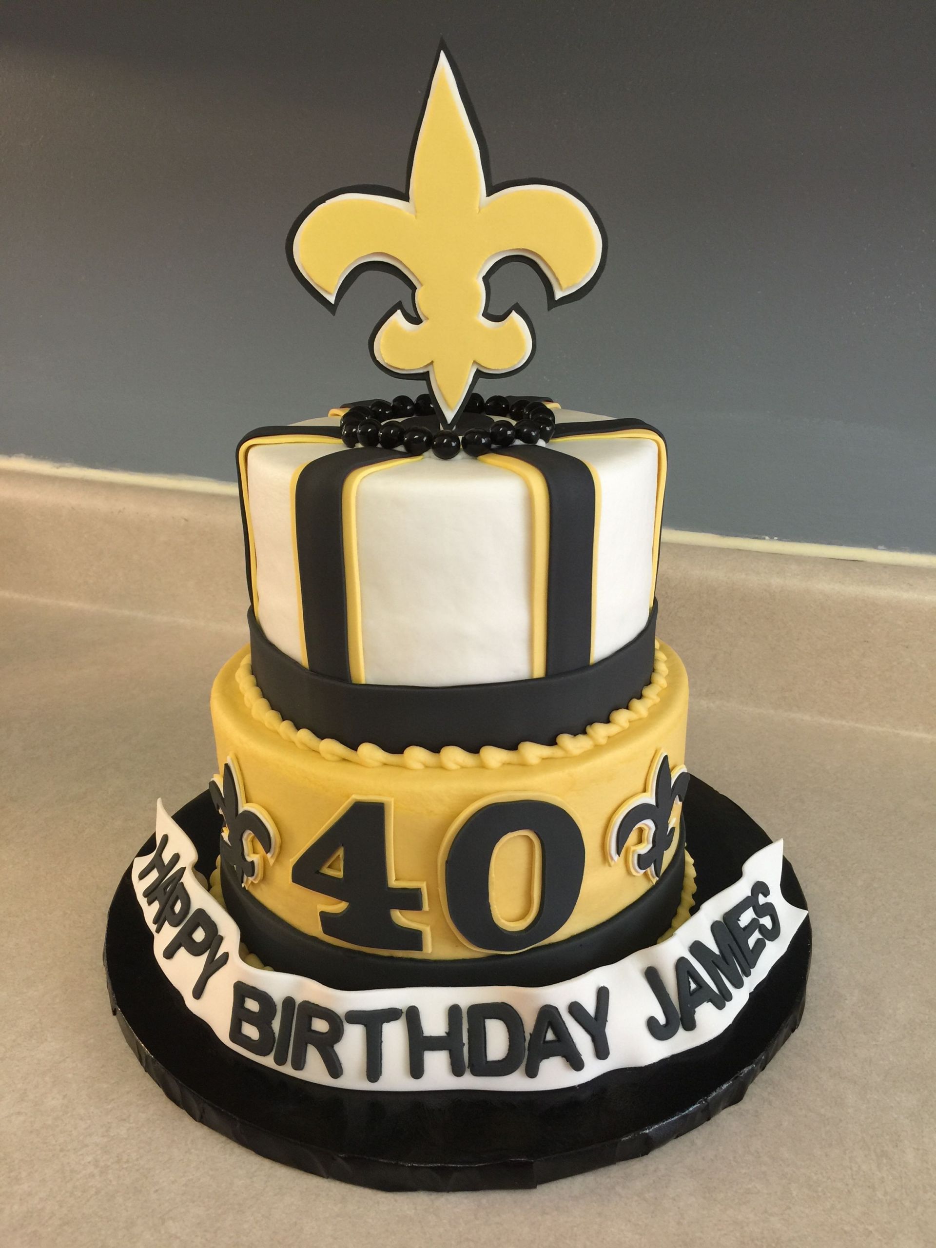 Birthday Cakes New Orleans
 New Orleans Saints cake Cakes By Jennifer