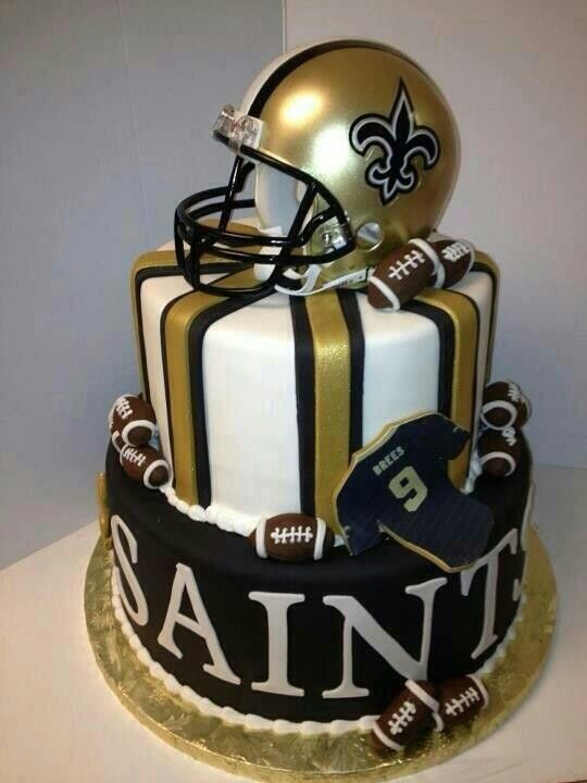 Birthday Cakes New Orleans
 Saints Cake Sports Pinterest