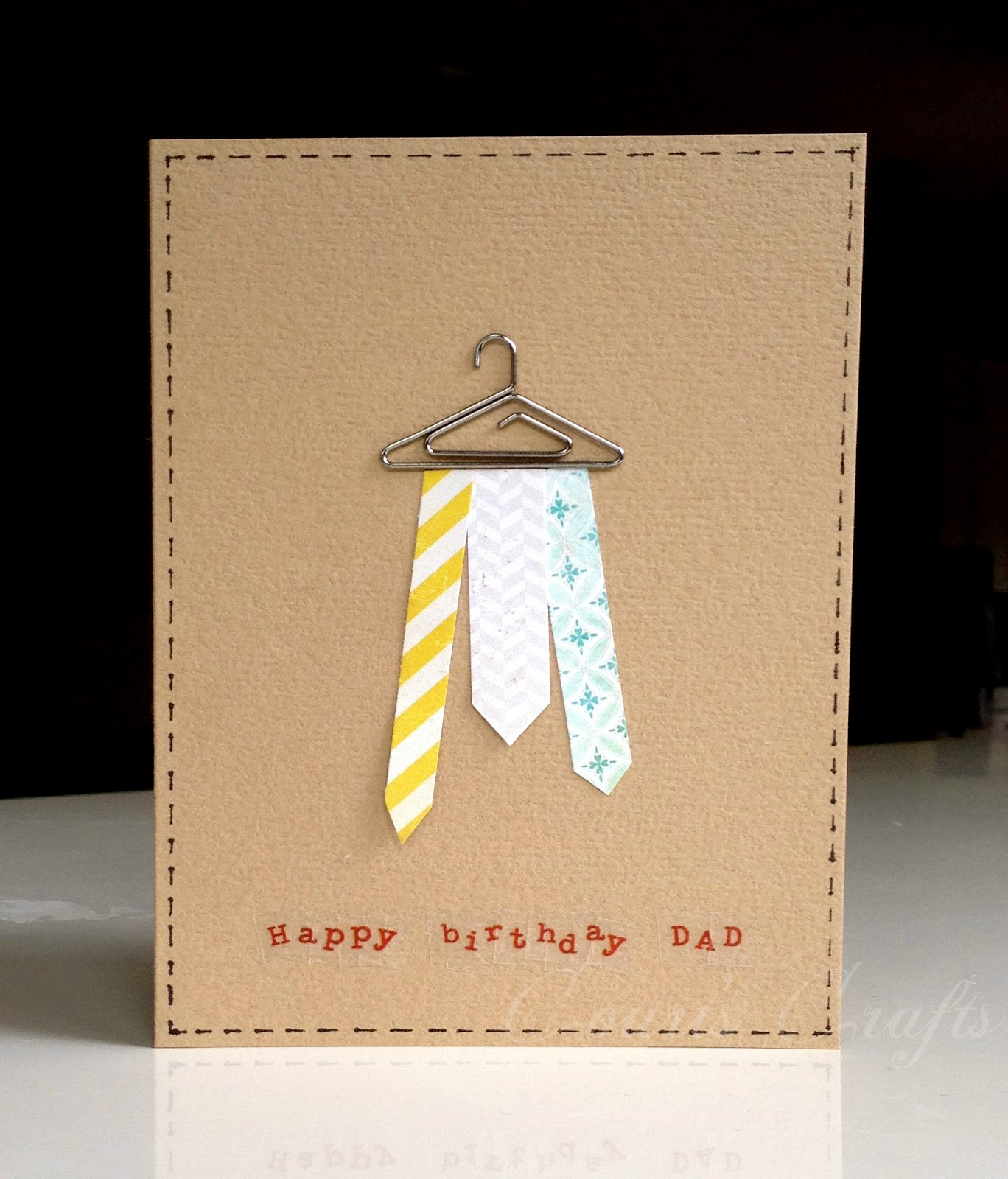 Birthday Card For Dad
 Court s Crafts February 2012
