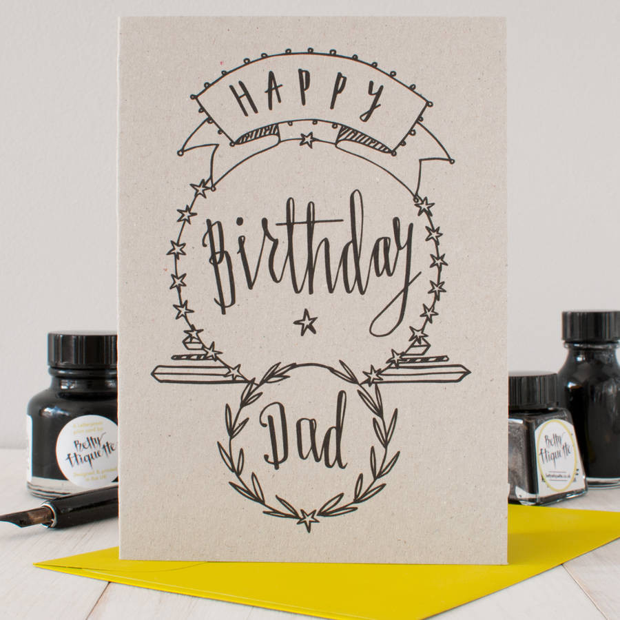 Birthday Card For Dad
 happy birthday dad birthday card by betty etiquette