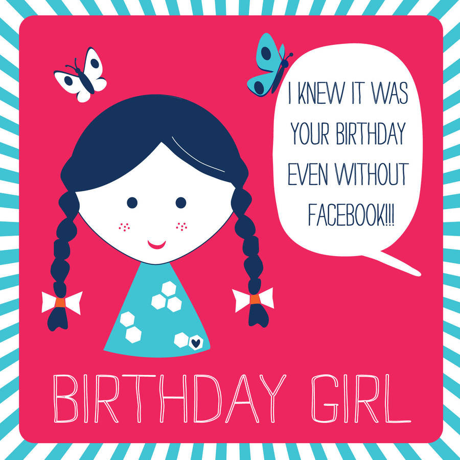 Birthday Card For Facebook
 birthday card by allihopa