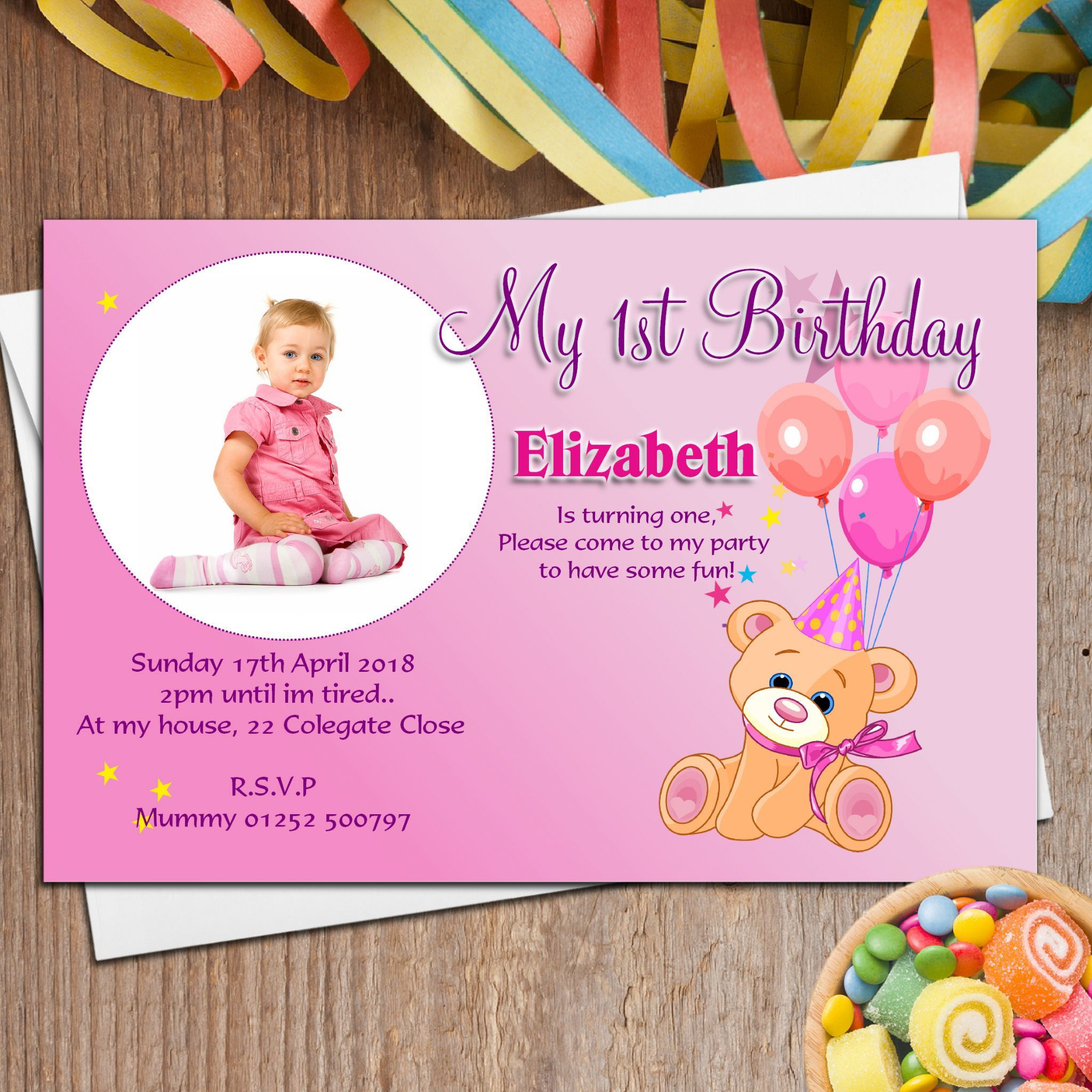 Birthday Card Invitation
 1st Birthday Invitation Cards For Baby Boy In India