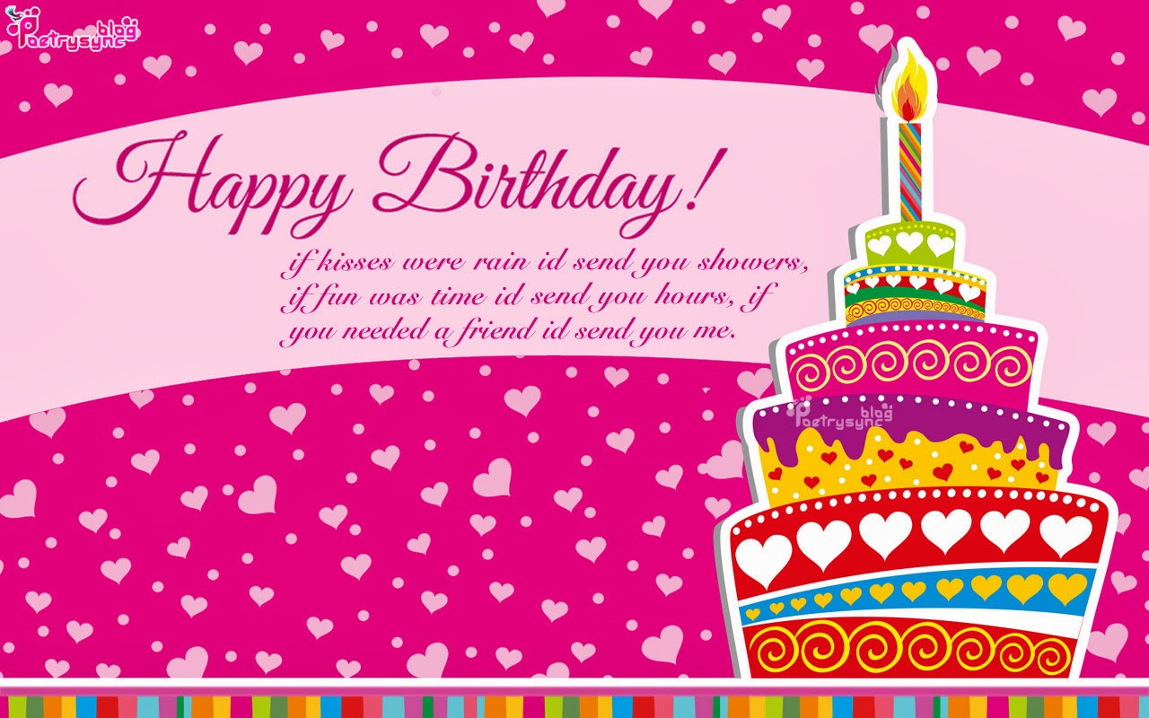Birthday Card Wording
 Happy Birthday Greetings and Wishes Picture eCards