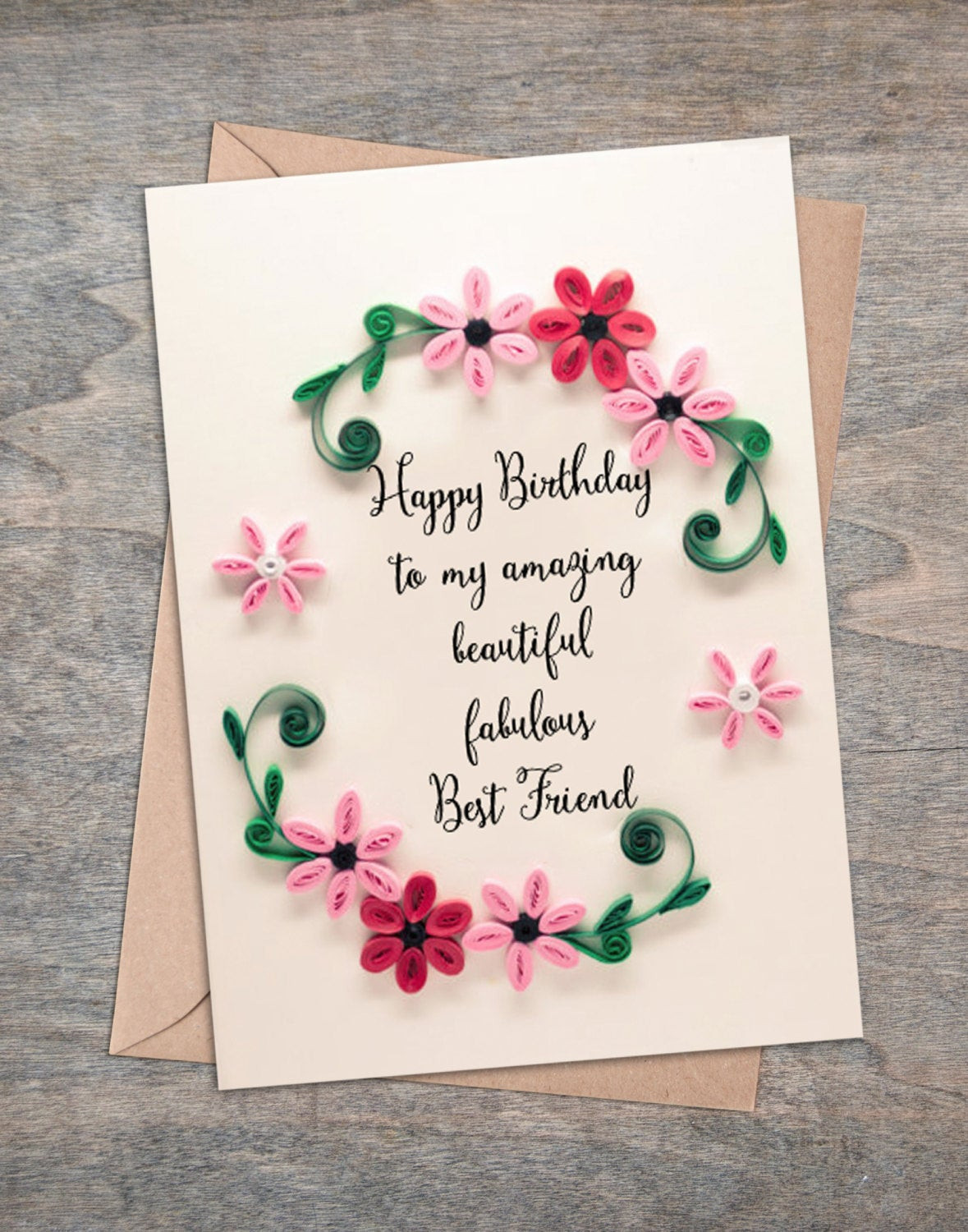 Birthday Cards For A Friend
 Valentine present Best Friend Birthday Card Girlfriend