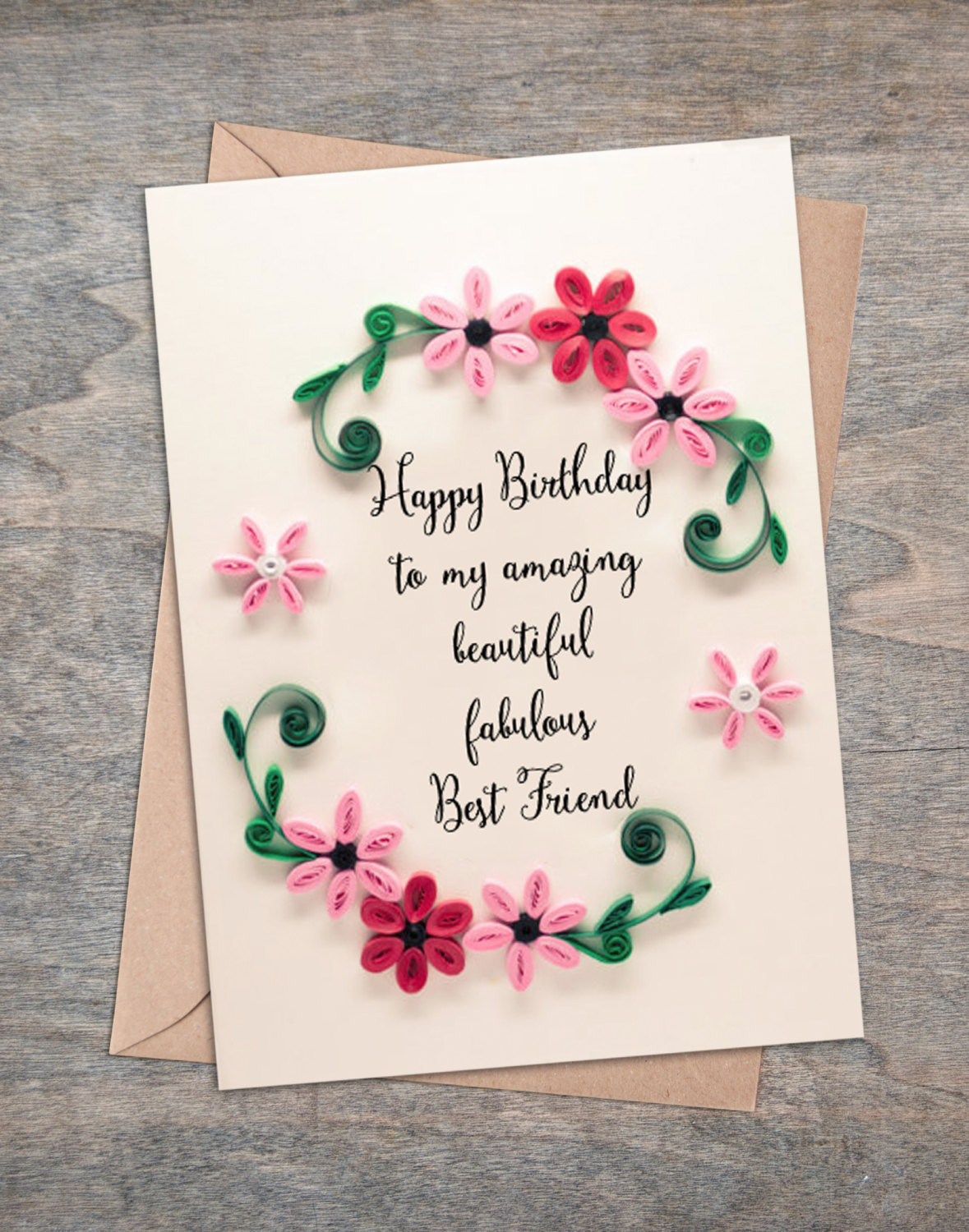 Birthday Cards For Friend
 Valentine present Best Friend Birthday Card Girlfriend
