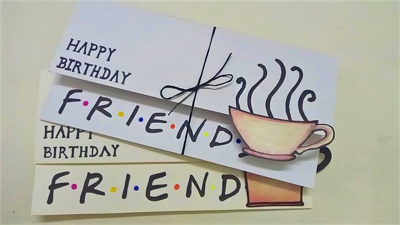 Birthday Cards For Friend
 Simple Birthday Card for friends FRIENDS DIY
