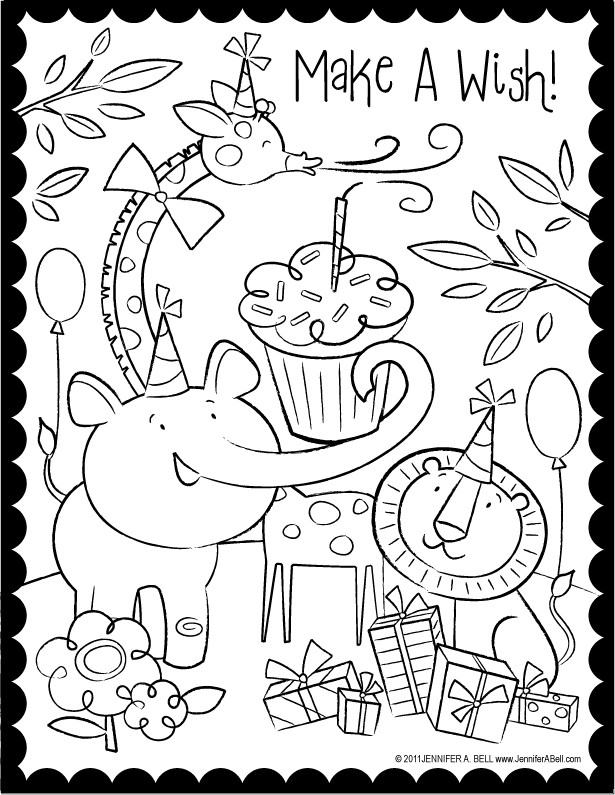 Birthday Coloring Pages For Adults
 Coloring Page World Happy Birthday Coloring Pages Portrait