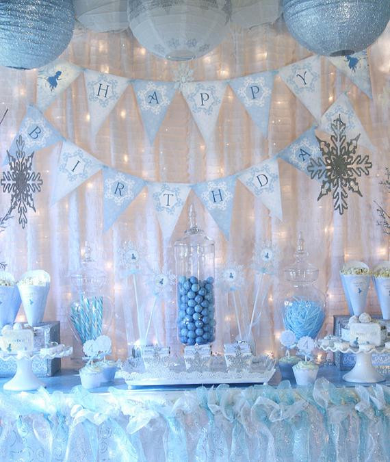 Birthday Decorations
 Snow Fairy Winter Wonderland Party by GwynnWassonDesigns