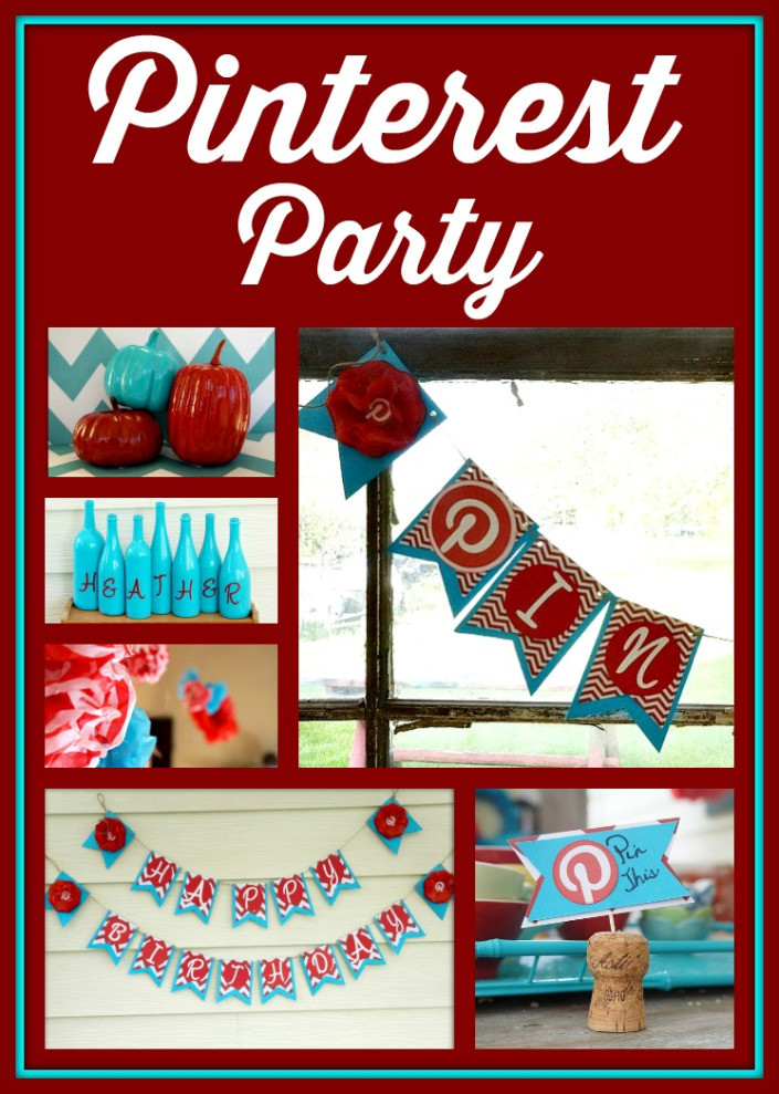 Birthday Decorations Pinterest
 My Pinterest Birthday Party Part I The Colors