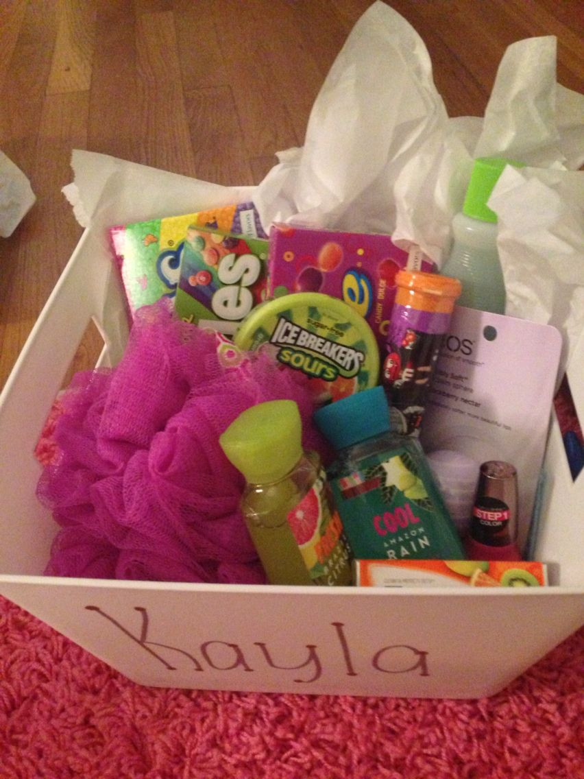 Birthday Gift Basket Ideas For Best Friend
 I ask my best friend what her favorite colors were and I