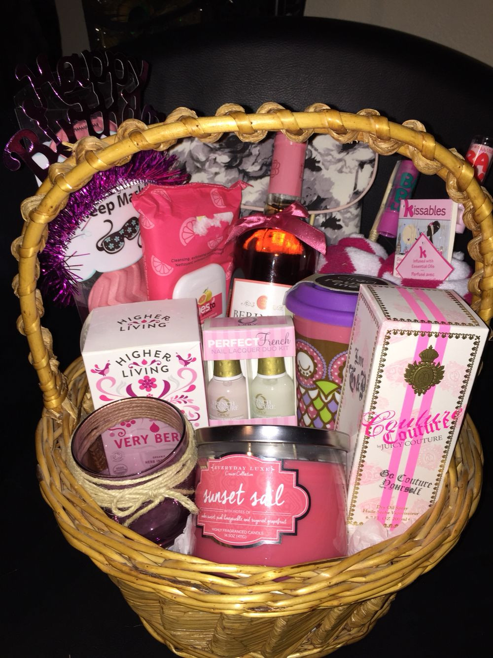 Birthday Gift Basket Ideas For Best Friend
 Gift basket I made for my friend s twenty first birthday