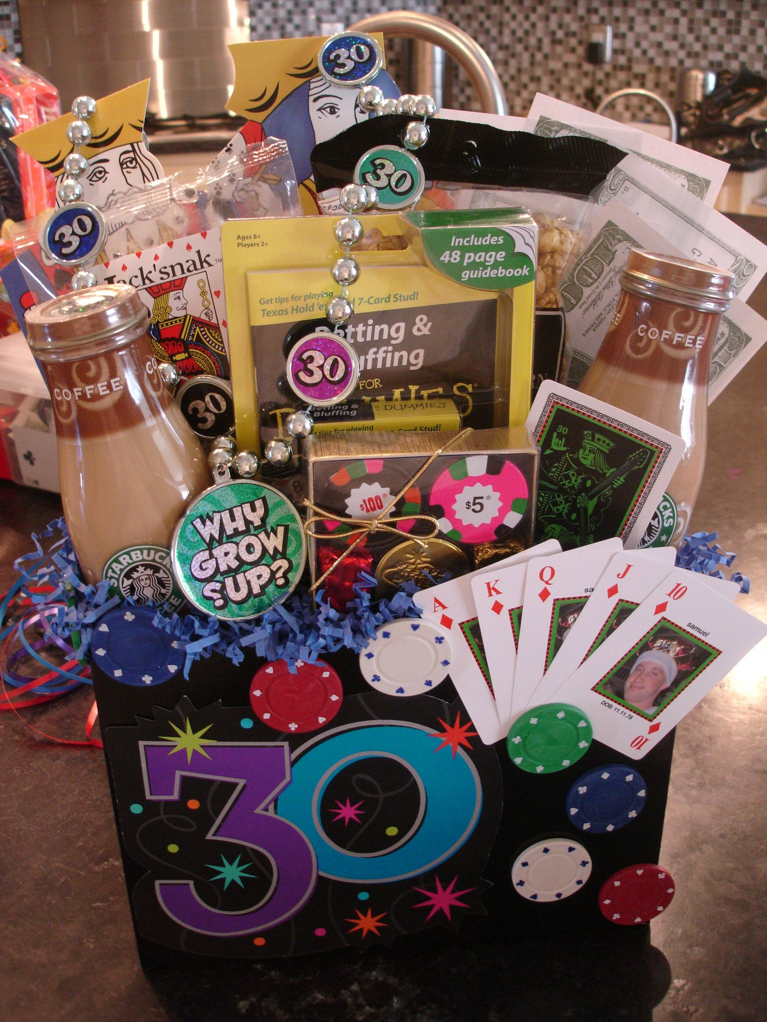 Birthday Gift Basket Ideas
 Las Vegas 30th Birthday Gift Basket Delivery to all Las