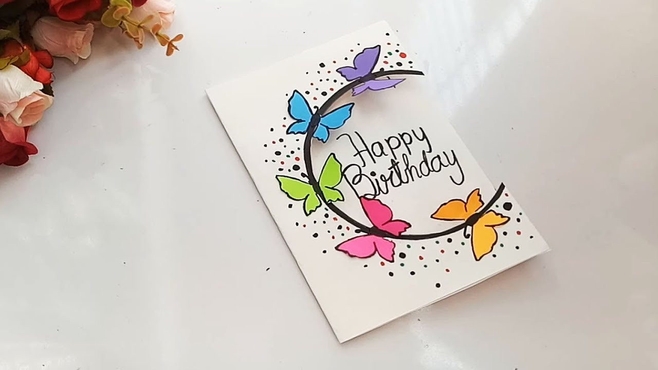 Birthday Gift Card Ideas
 How to make Special Butterfly Birthday Card For Best