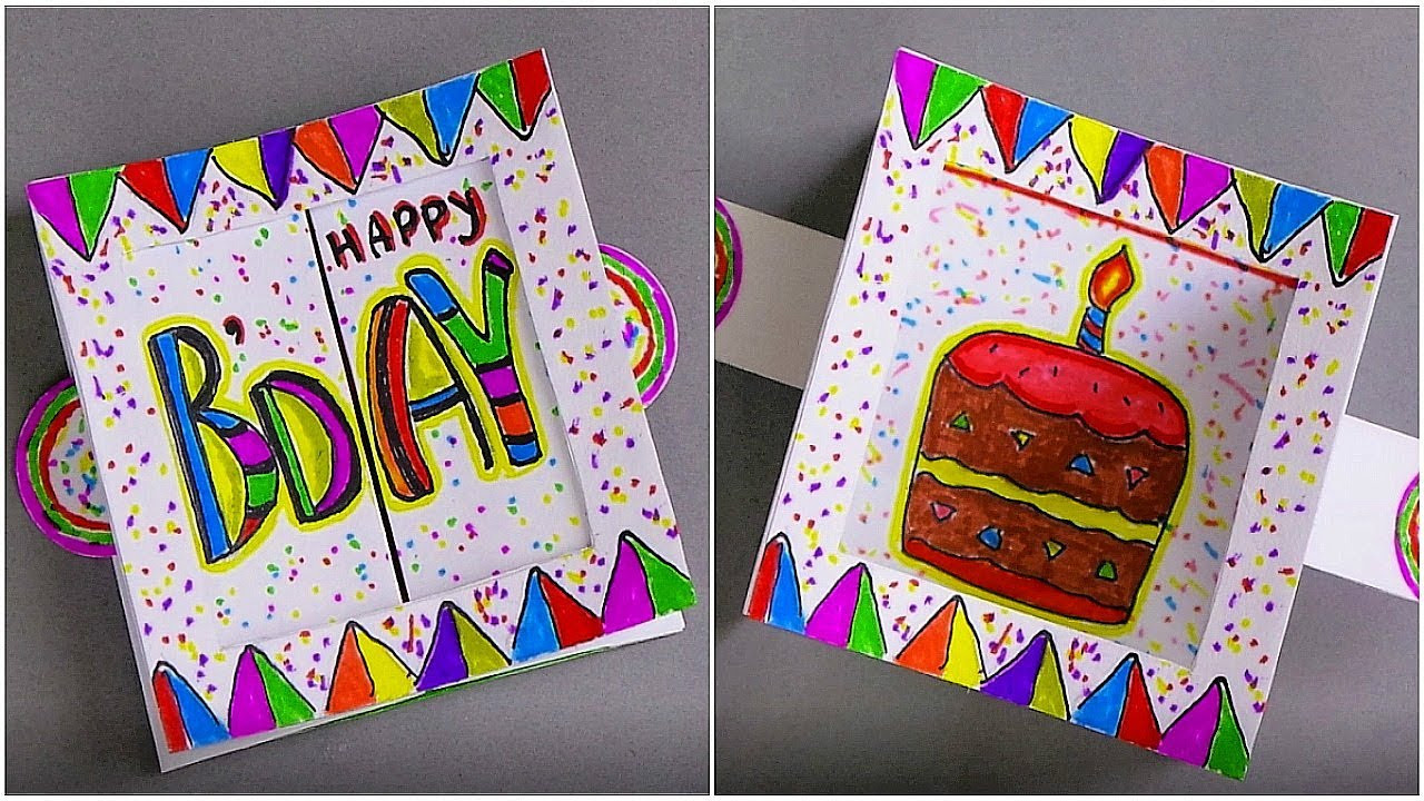 Birthday Gift Card Ideas
 DIY BIRTHDAY CARD HANDMADE GREETING CARD MAKING IDEAS