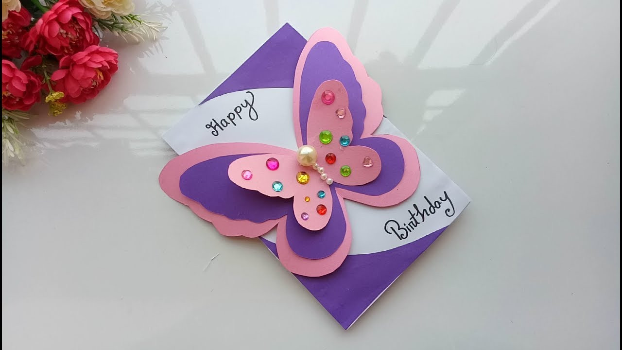 Birthday Gift Card Ideas
 Beautiful Handmade Birthday card Birthday card idea