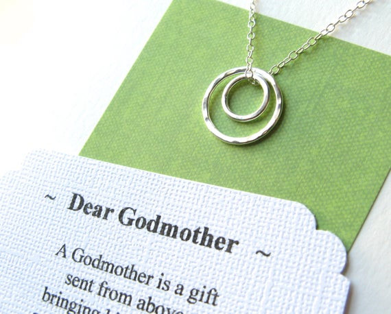 Birthday Gift Ideas For Godmother
 GODMOTHER Gift Necklace With POEM CARD by GloriousGirlJewelry