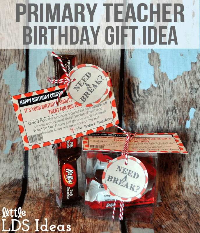 Birthday Gift Ideas For Teachers
 Primary Teacher Birthday Gifts Little LDS IdeasLittle