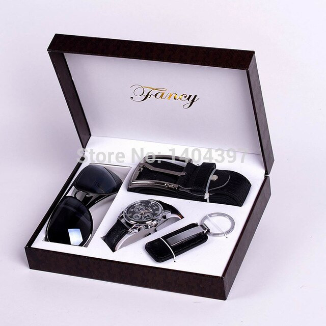 Birthday Gifts For Guys
 Men Birthday Gift Suit Package Car Key Ring SunGlasses
