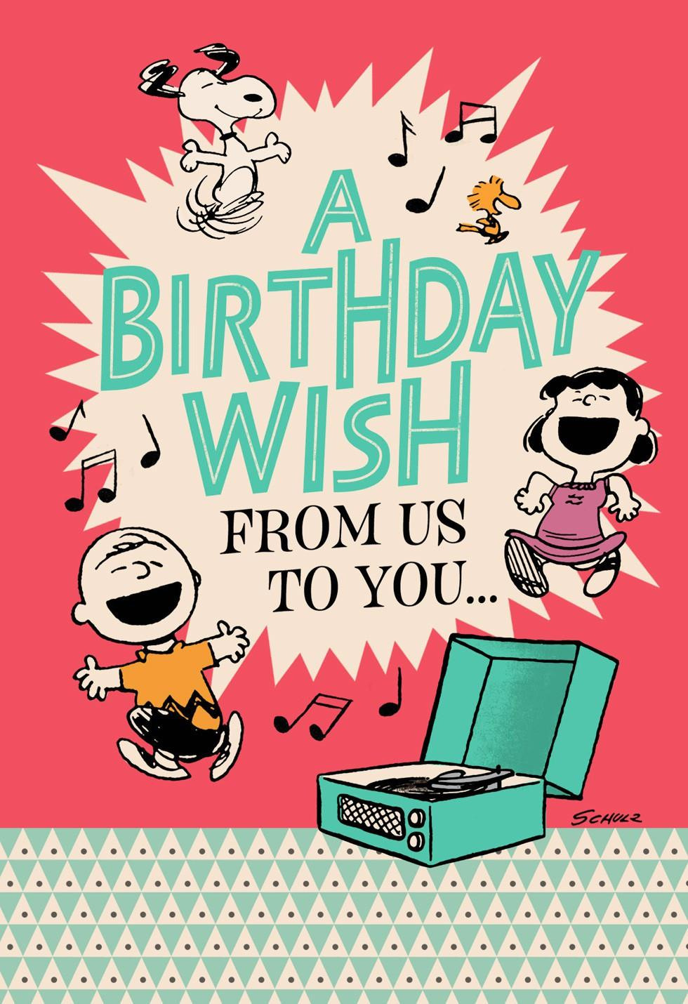 Birthday Greeting Cards
 Peanuts Happiness the Whole Year Through Birthday Card