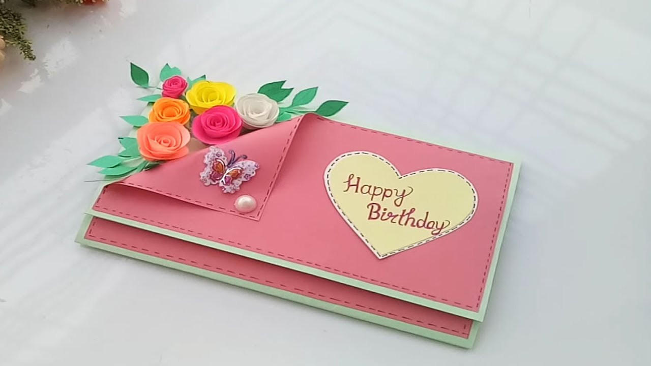 Birthday Greeting Cards
 Beautiful Handmade Birthday card Birthday card idea