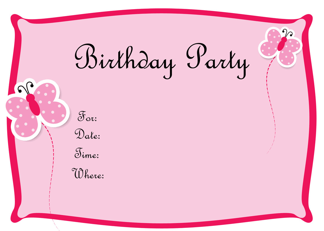 Birthday Invitation Maker Free
 5 Several Different Birthday Invitation Maker