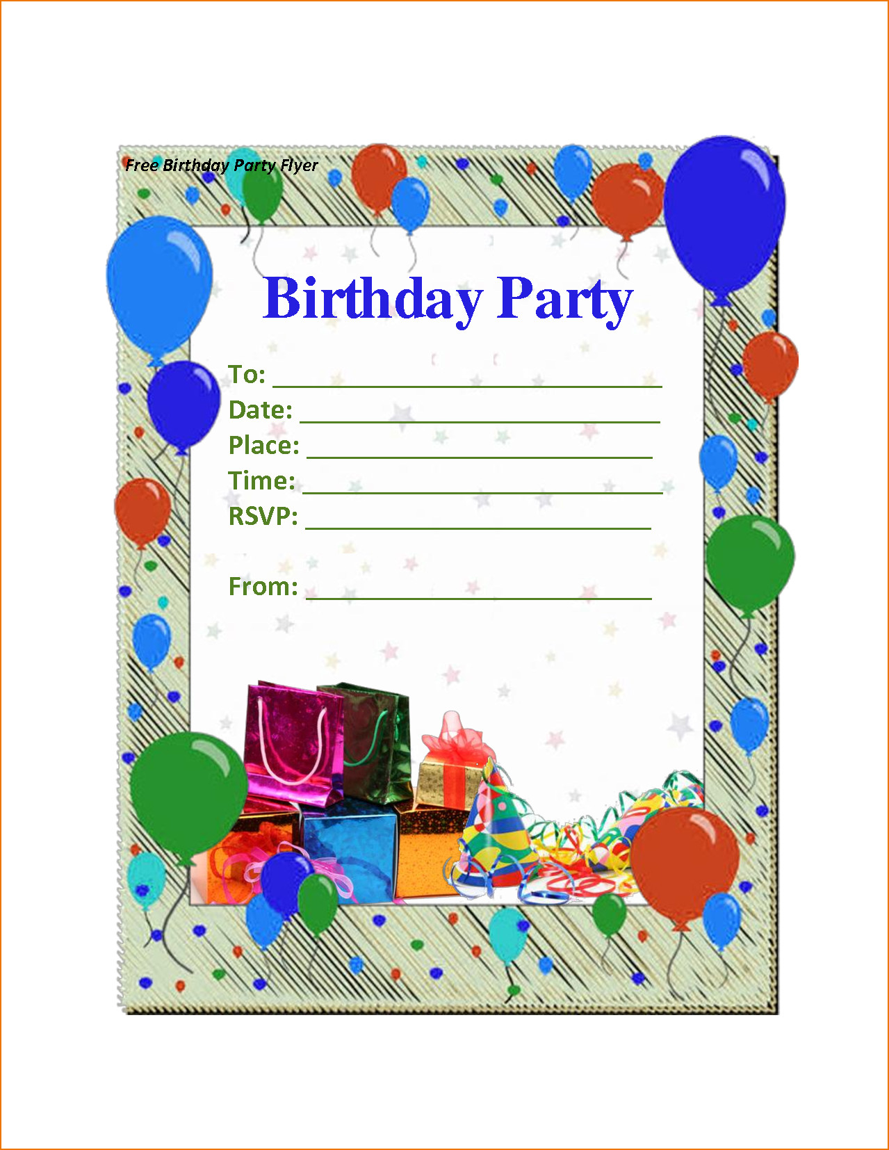 Birthday Invitations Samples
 6 birthday party invitation template word