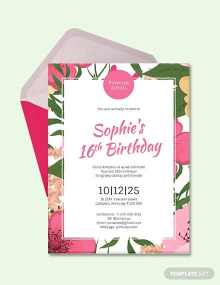 Birthday Invitations Samples
 FREE 63 Printable Birthday Invitation Templates in PDF