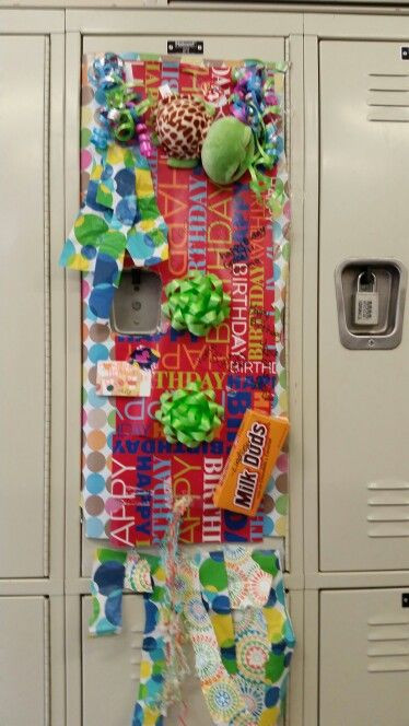 Birthday Locker Decorations
 11 best locker birthday surprise images on Pinterest
