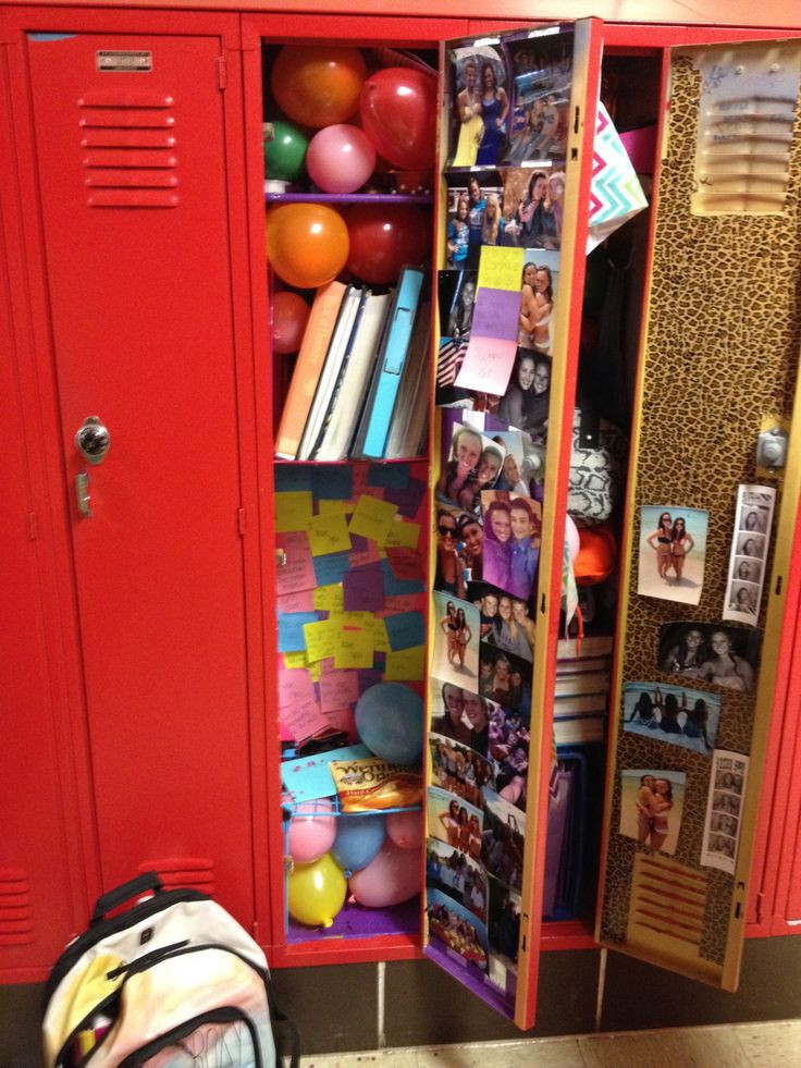 Birthday Locker Decorations
 Decorate your best friends locker with balloons and post