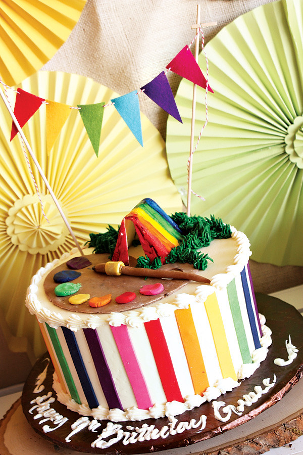 Birthday Party Craft Ideas For 10 Year Olds
 Rainbow Camp Arts and Crafts Birthday Party Hostess