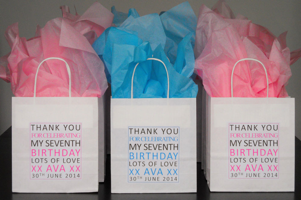 Birthday Party Gift Bags
 Personalised Children s Party Bags Thank You Anniversary