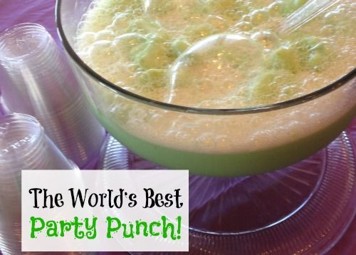 Birthday Party Punch
 Lime Sherbert Party Punch Recipe