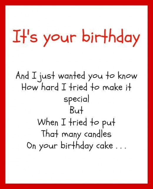 Birthday Poem Funny
 Funny Quotes For Your Son His Birthday QuotesGram