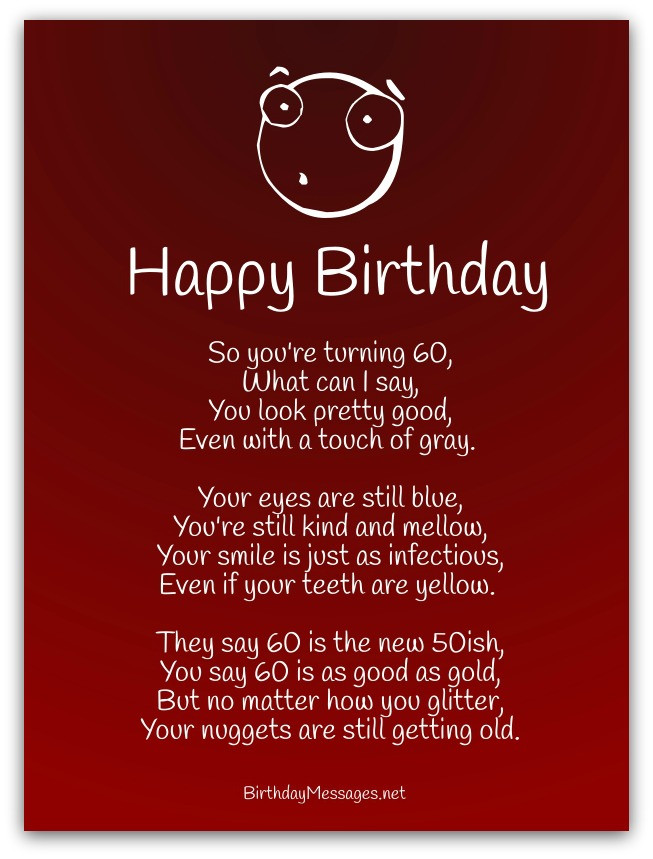 Birthday Poem Funny
 Funny Birthday Poems Page 2