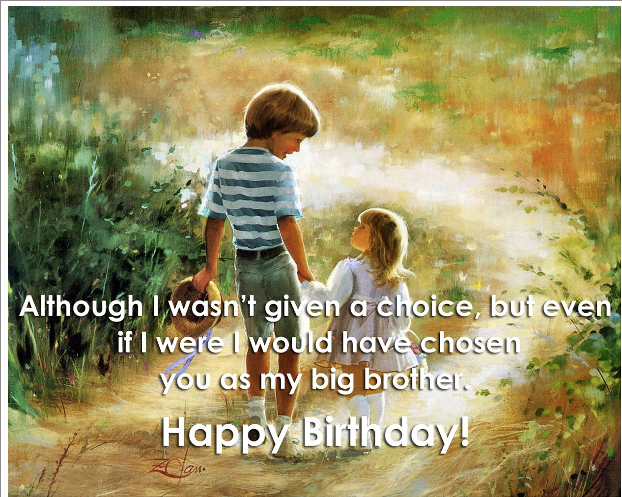 Birthday Quotes For Big Brother
 Cute Happy Birthday Quotes wishes for brother This Blog