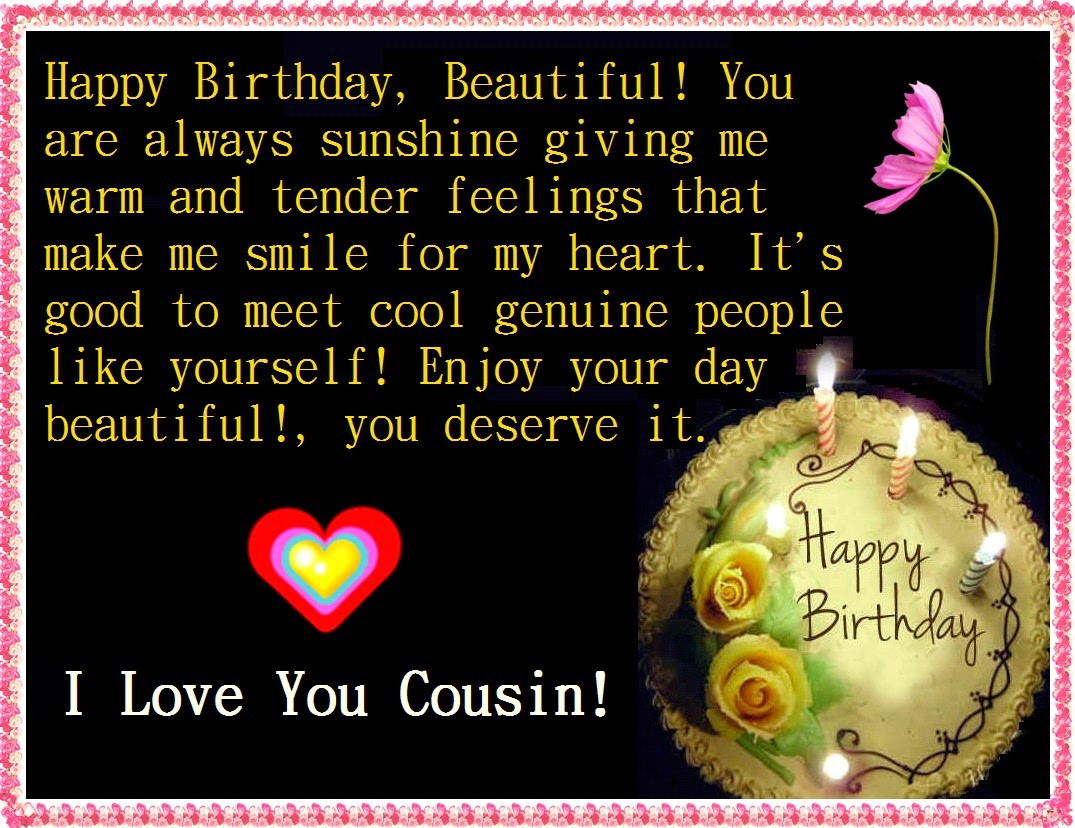 Birthday Quotes For Cousin
 Happy Birthday Cousin Quotes and Wishes