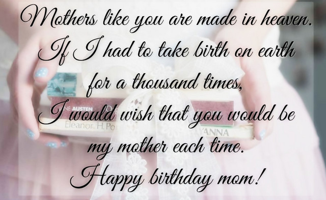 Birthday Quotes For Daughters From Mom
 HAPPY BIRTHDAY MOM QUOTES FROM DAUGHTER IN HINDI image