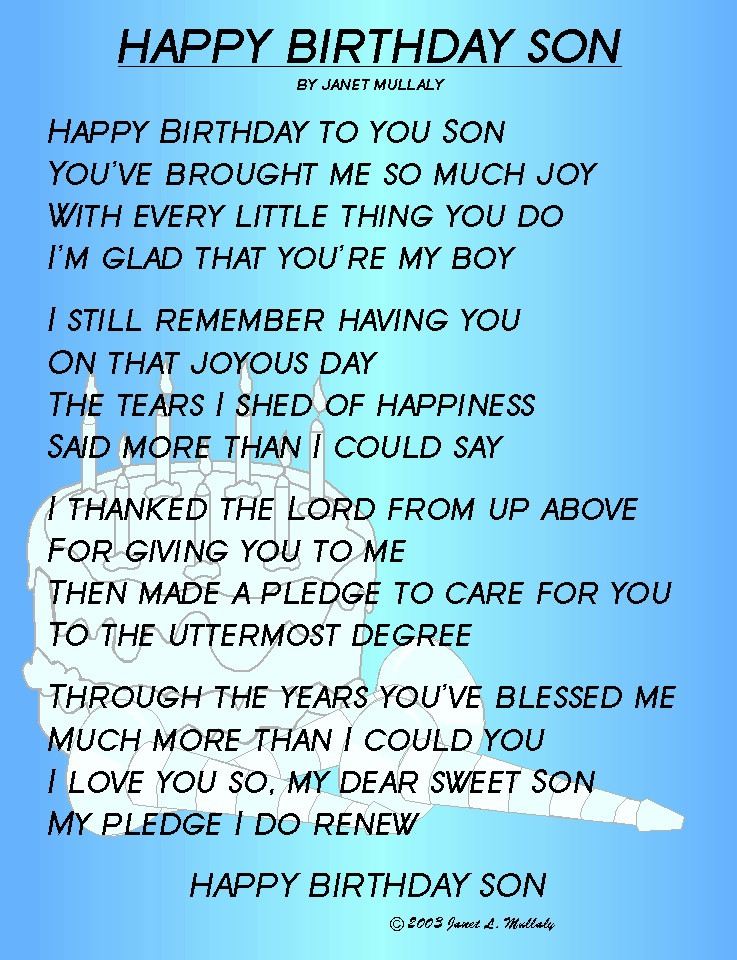 Birthday Quotes Son
 Happy Birthday Quotes For Son