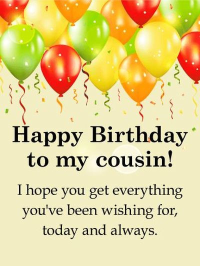Birthday Wishes Cousin
 170 AMAZING Happy Birthday Cousin Quotes with BayArt
