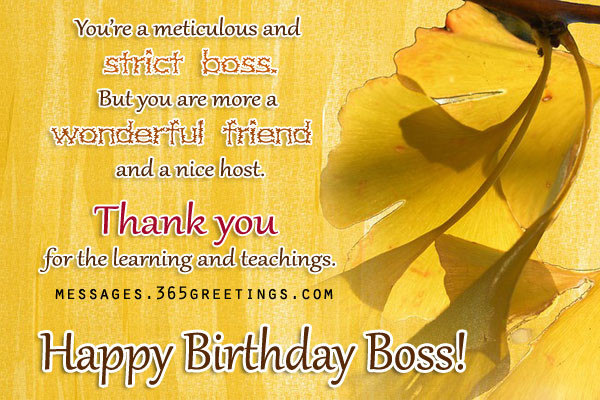 Birthday Wishes For A Boss
 Birthday Wishes For Boss 365greetings