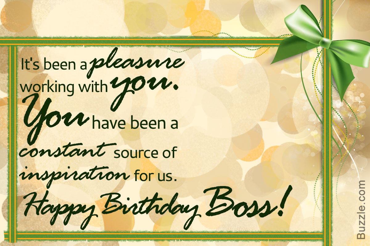 Birthday Wishes For A Boss
 Birthday Wishes for Your Boss to Make Him Feel Happy and