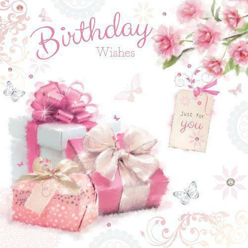 Birthday Wishes For A Woman
 Birthday Wishes Presents Flowers Butterfly Design Female