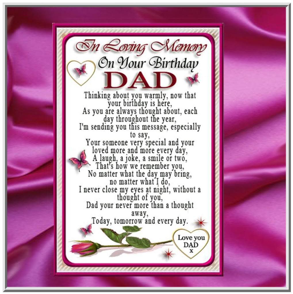 Birthday Wishes For Dad
 Deceased Father Birthday Quotes QuotesGram