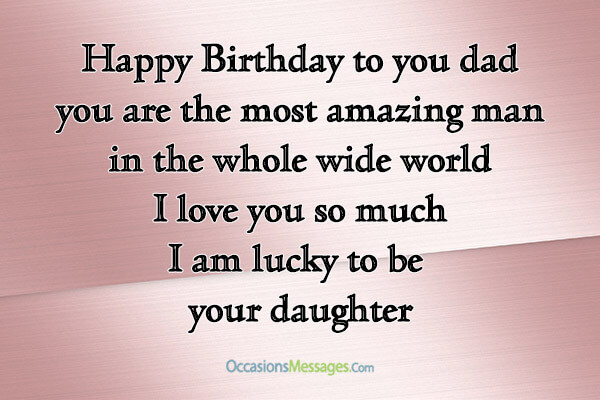 Birthday Wishes For Father From Daughter
 Best Birthday Wishes for Father from Daughter Occasions
